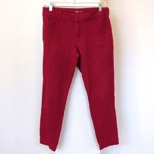 Old Navy red pixie ankle pants, size 6